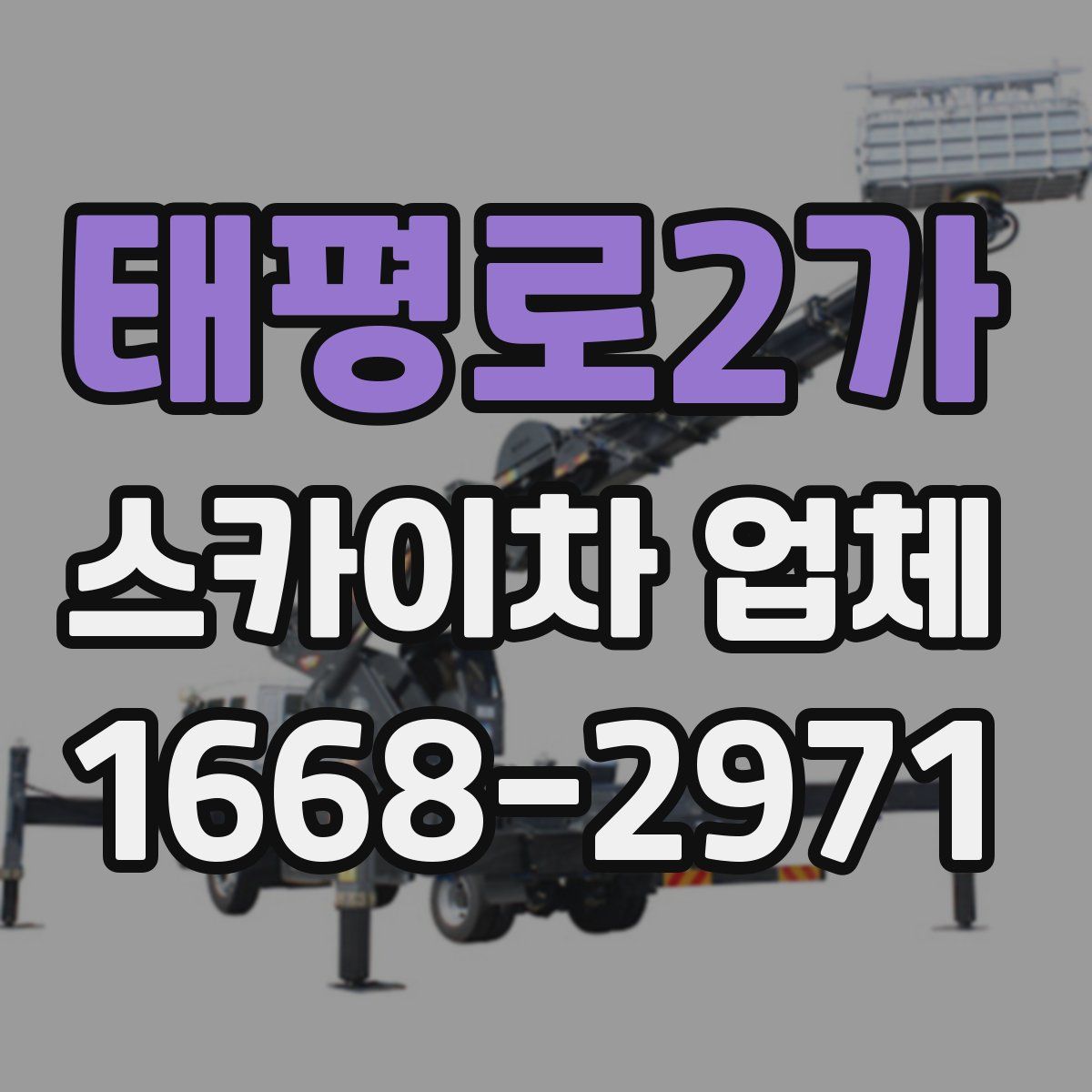 태평로2가 스카이차 업체