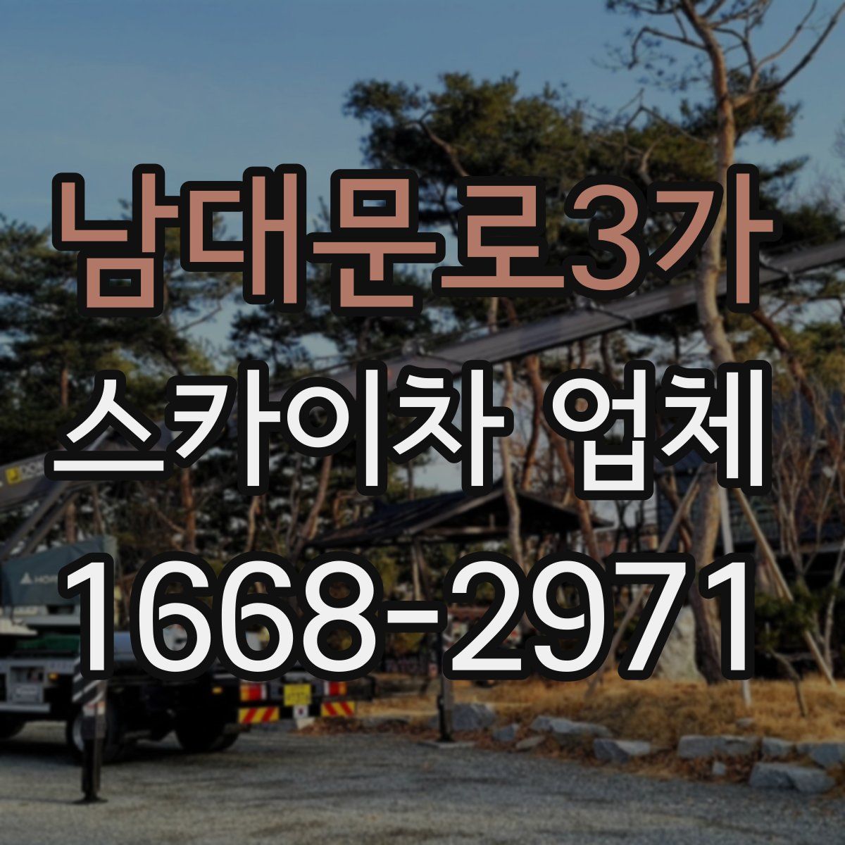 남대문로3가 스카이차 업체