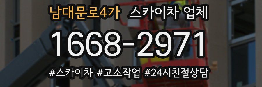 남대문로4가 스카이차 업체