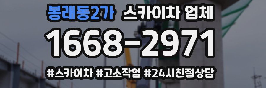 봉래동2가 스카이차 업체