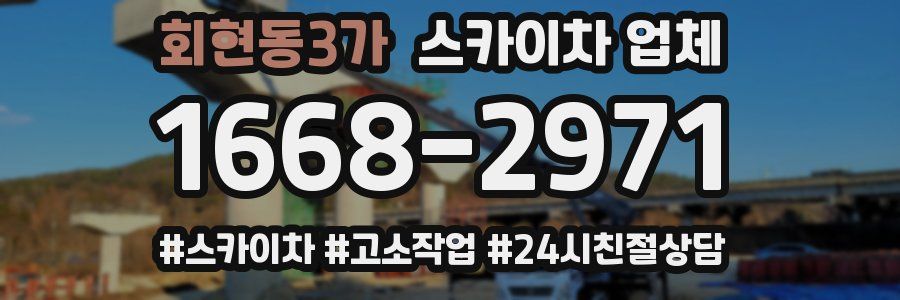 회현동3가 스카이차 업체