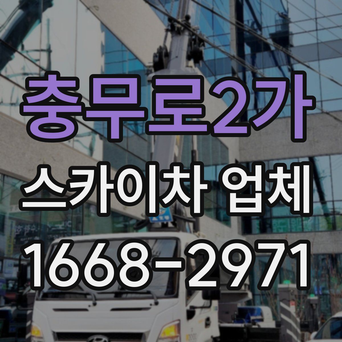 충무로2가 스카이차 업체