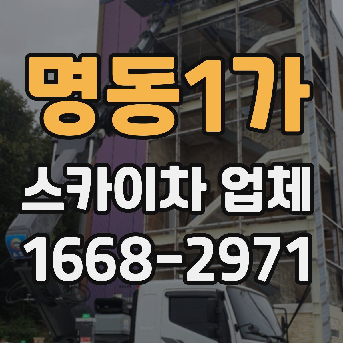 명동1가 스카이차 업체