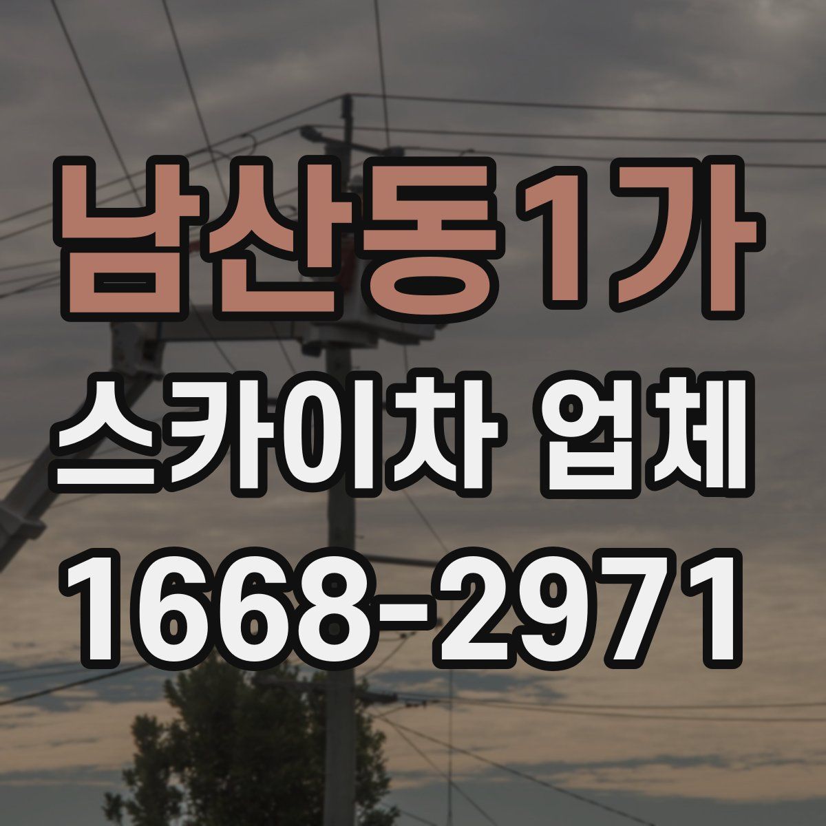 남산동1가 스카이차 업체