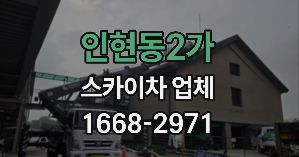 인현동2가 스카이차 업체