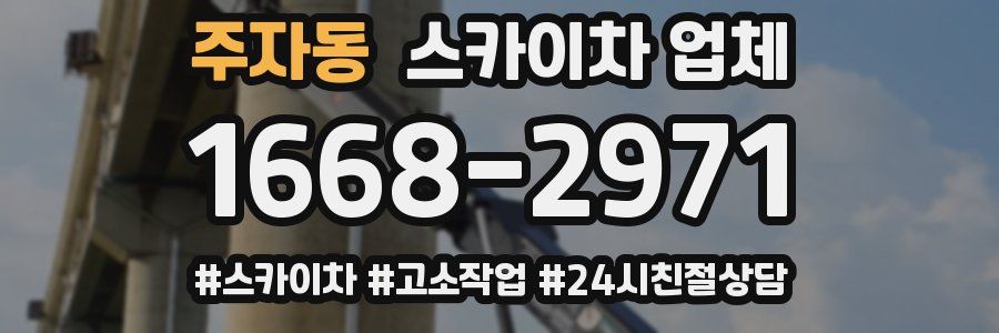 주자동 스카이차 업체