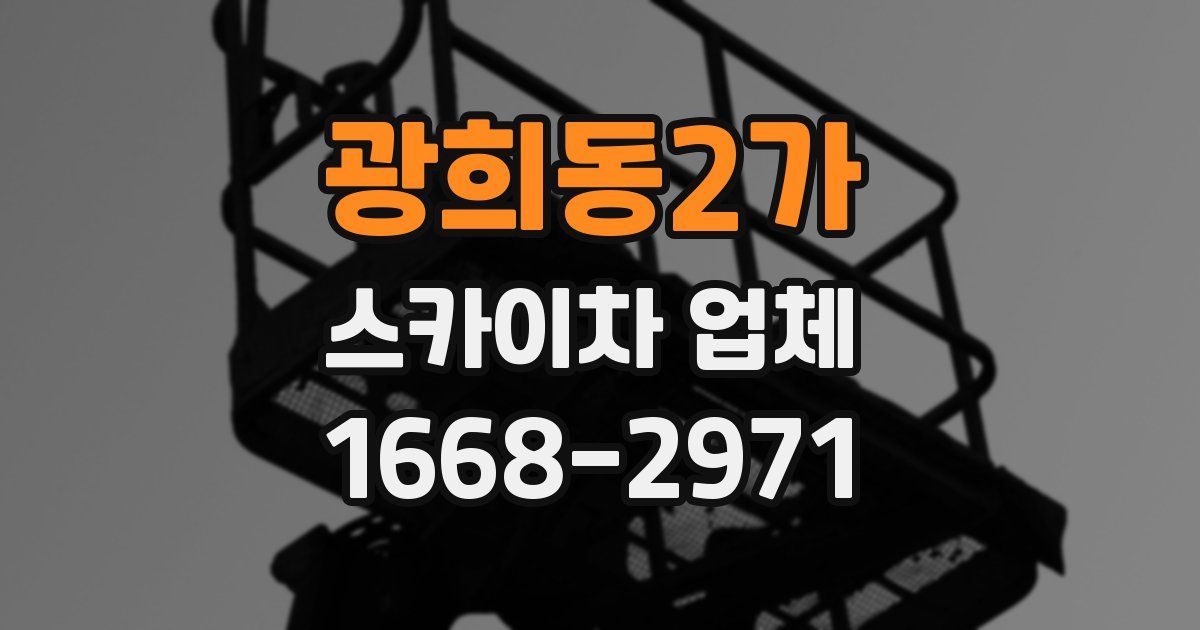 광희동2가 스카이차 업체