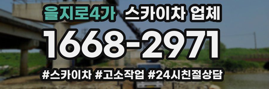 을지로4가 스카이차 업체