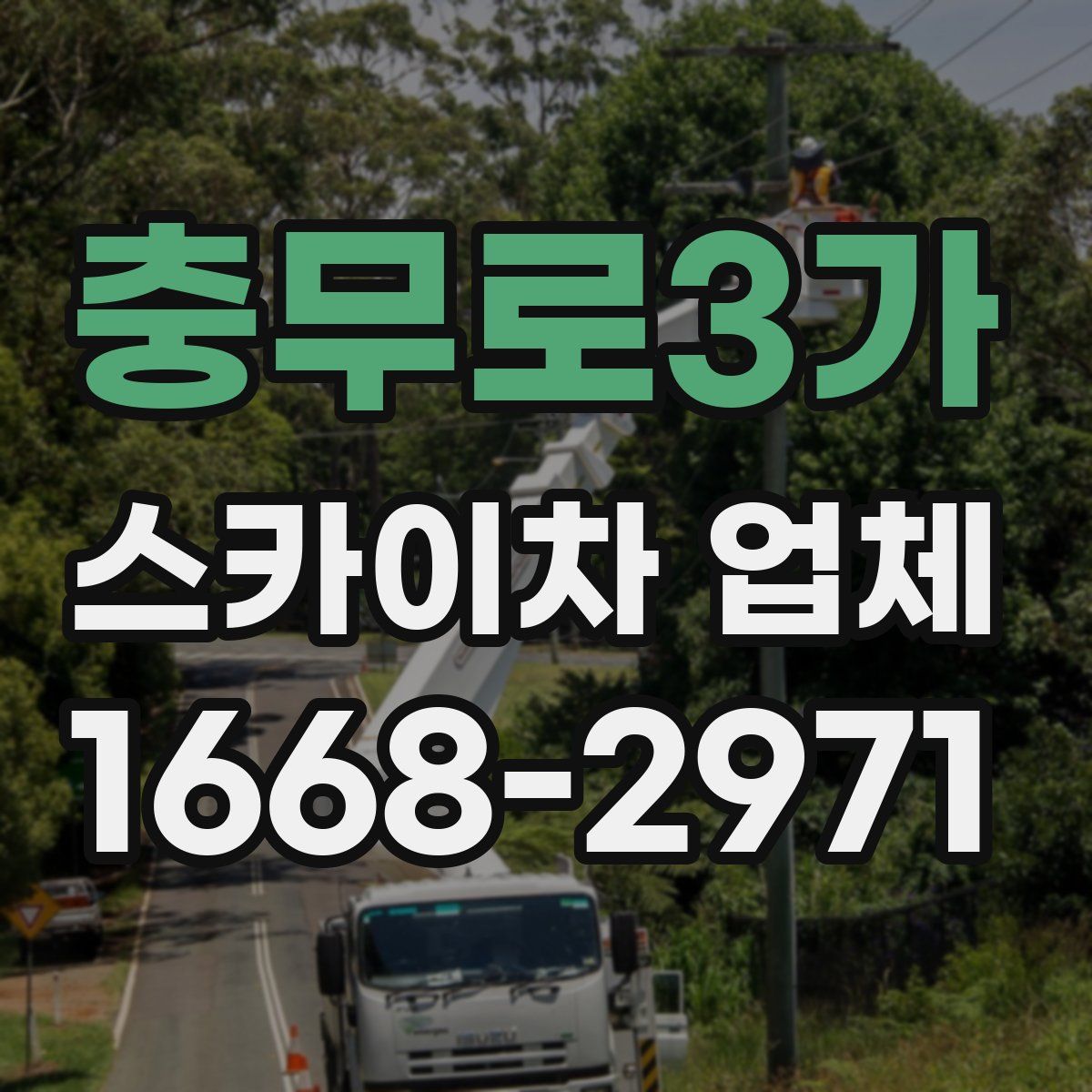 충무로3가 스카이차 업체