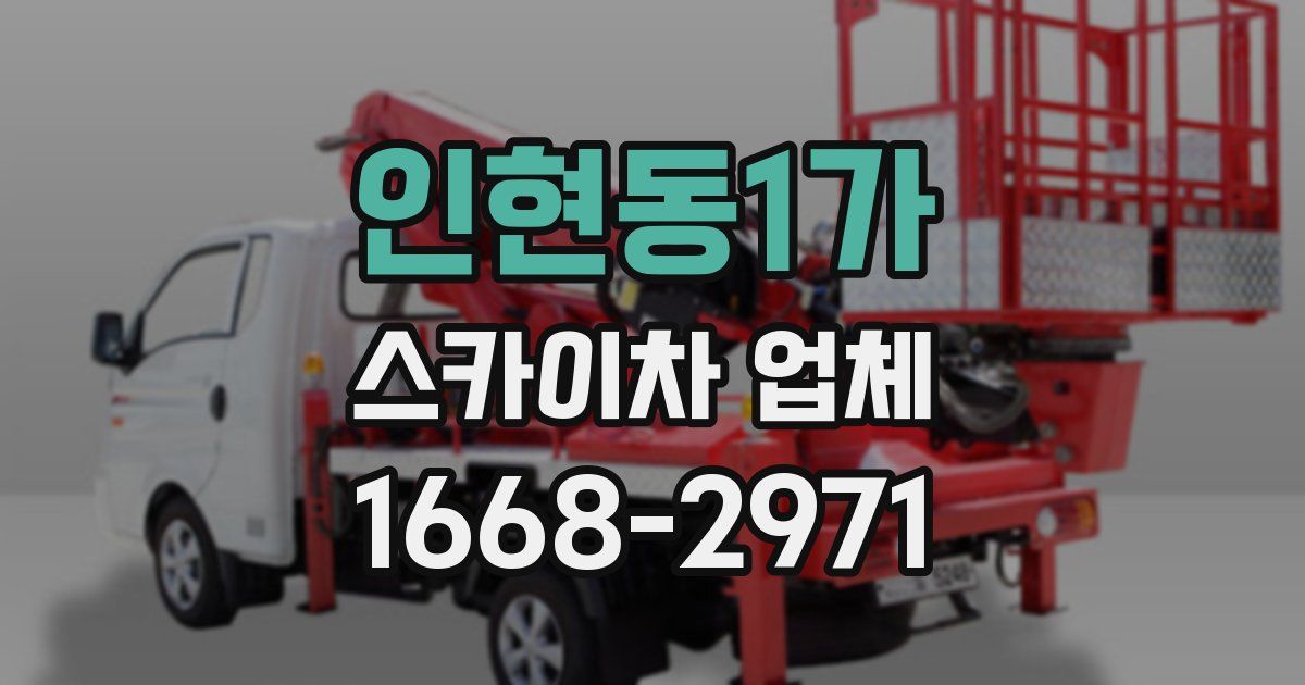 인현동1가 스카이차 업체