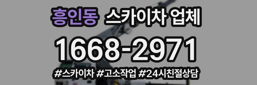 흥인동 스카이차 업체