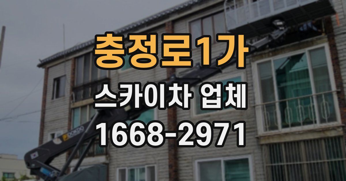 충정로1가 스카이차 업체