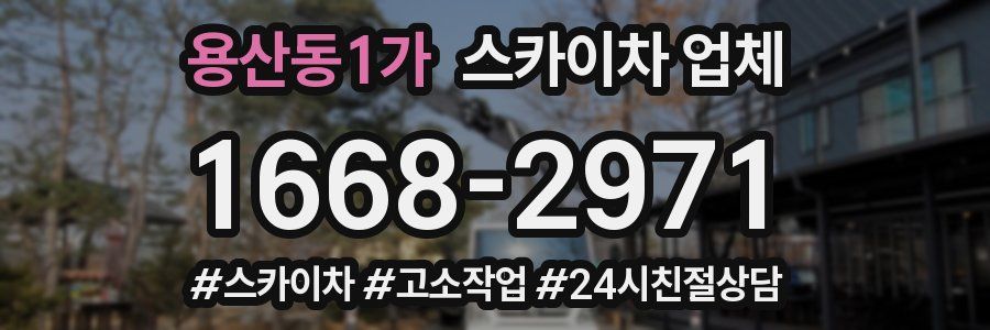 용산동1가 스카이차 업체