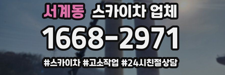 서계동 스카이차 업체