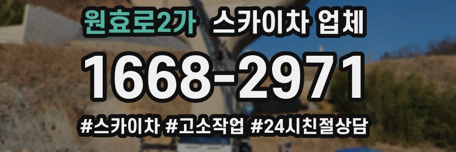 원효로2가 스카이차 업체
