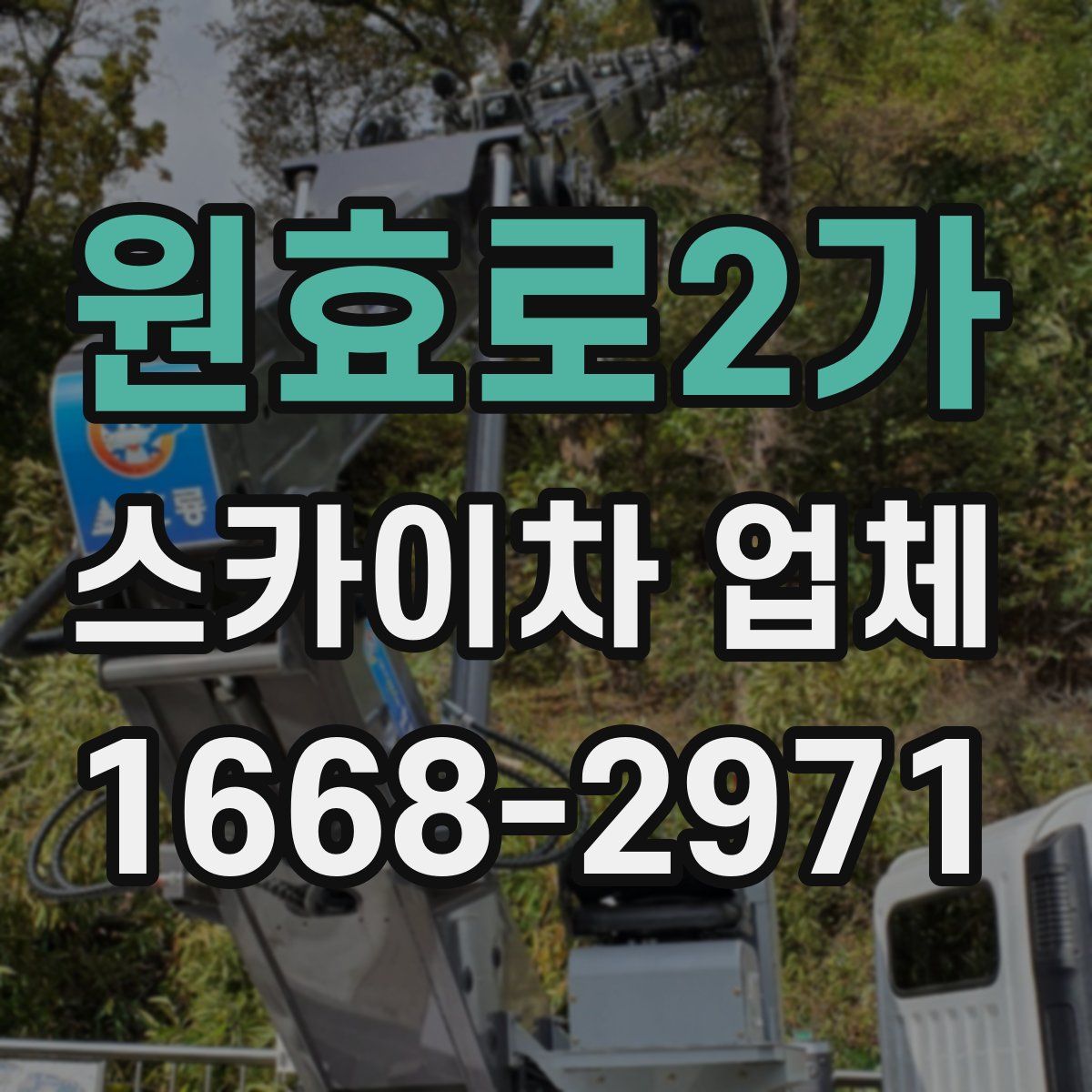 원효로2가 스카이차 업체