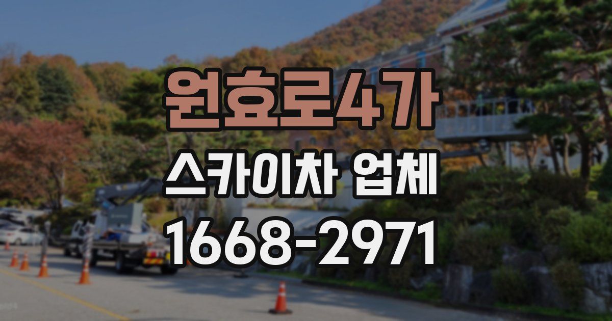 원효로4가 스카이차 업체