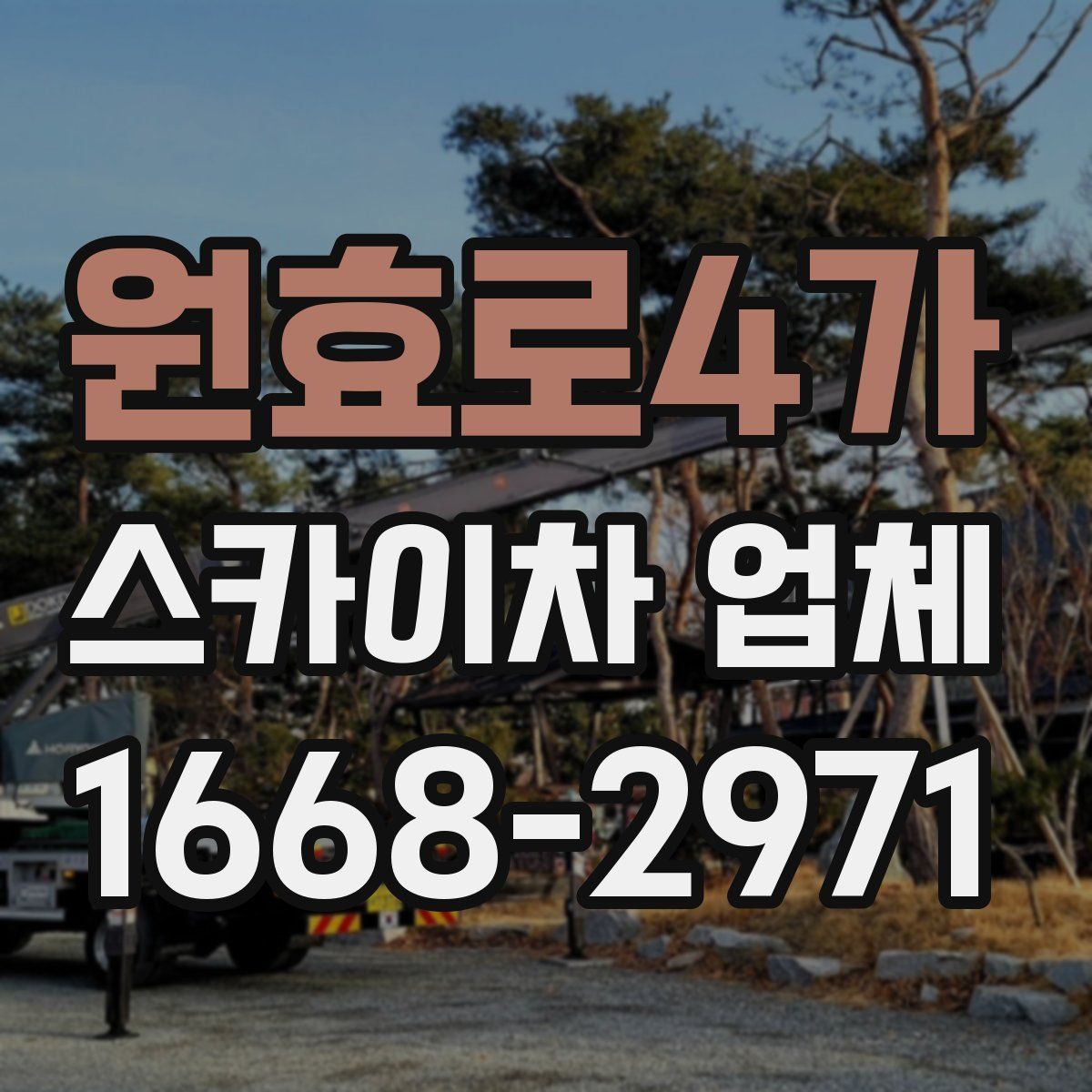 원효로4가 스카이차 업체