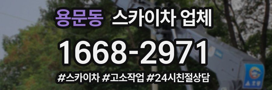 용문동 스카이차 업체