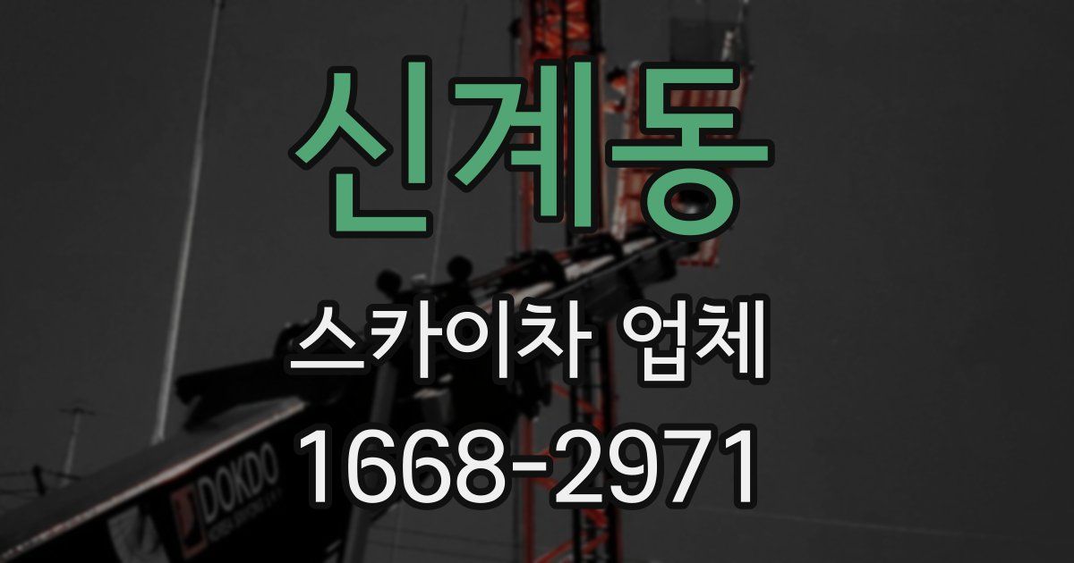 신계동 스카이차 업체