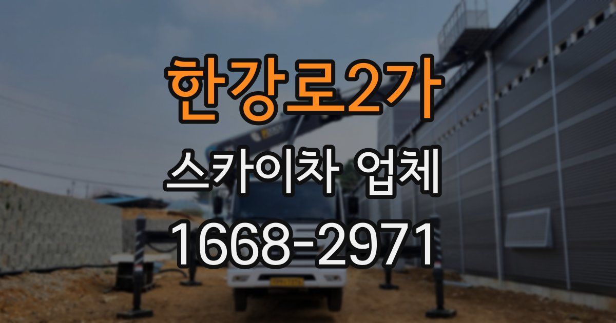 한강로2가 스카이차 업체