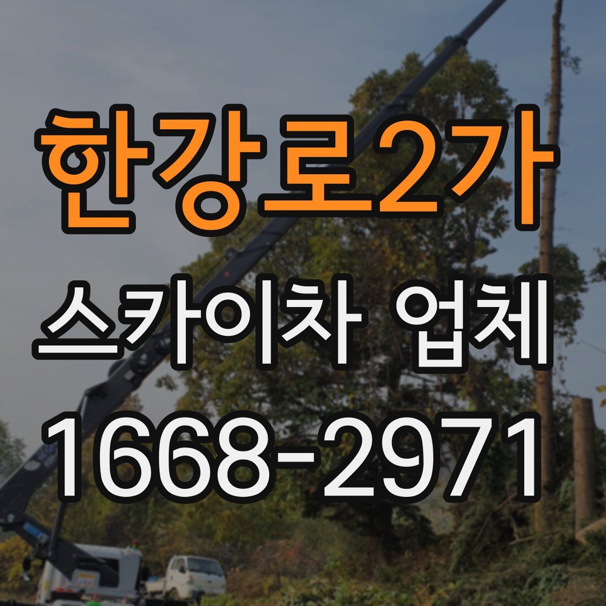 한강로2가 스카이차 업체