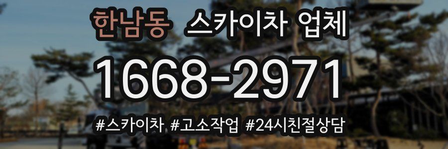 한남동 스카이차 업체