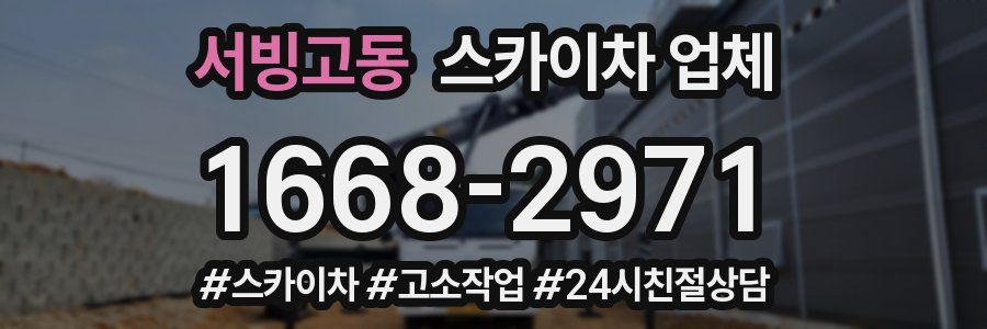 서빙고동 스카이차 업체