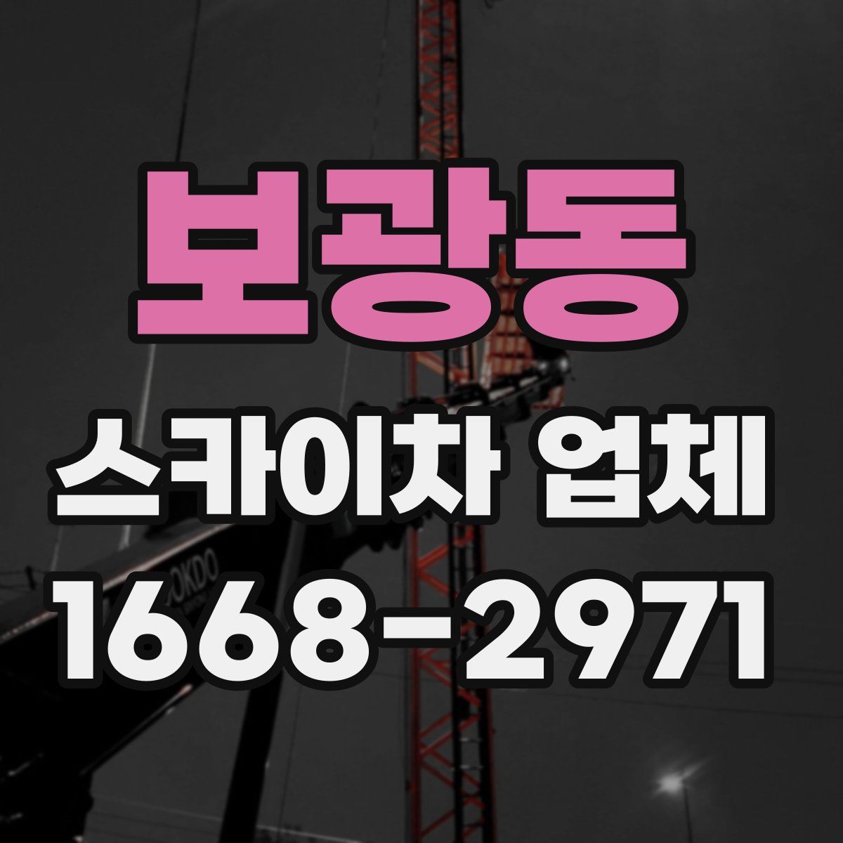 보광동 스카이차 업체