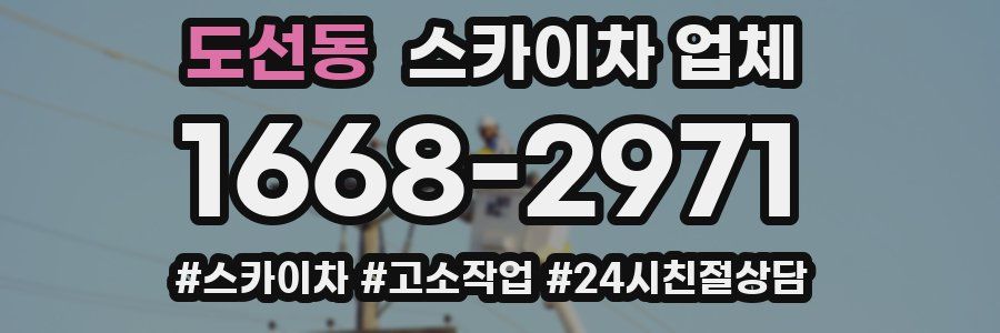 도선동 스카이차 업체
