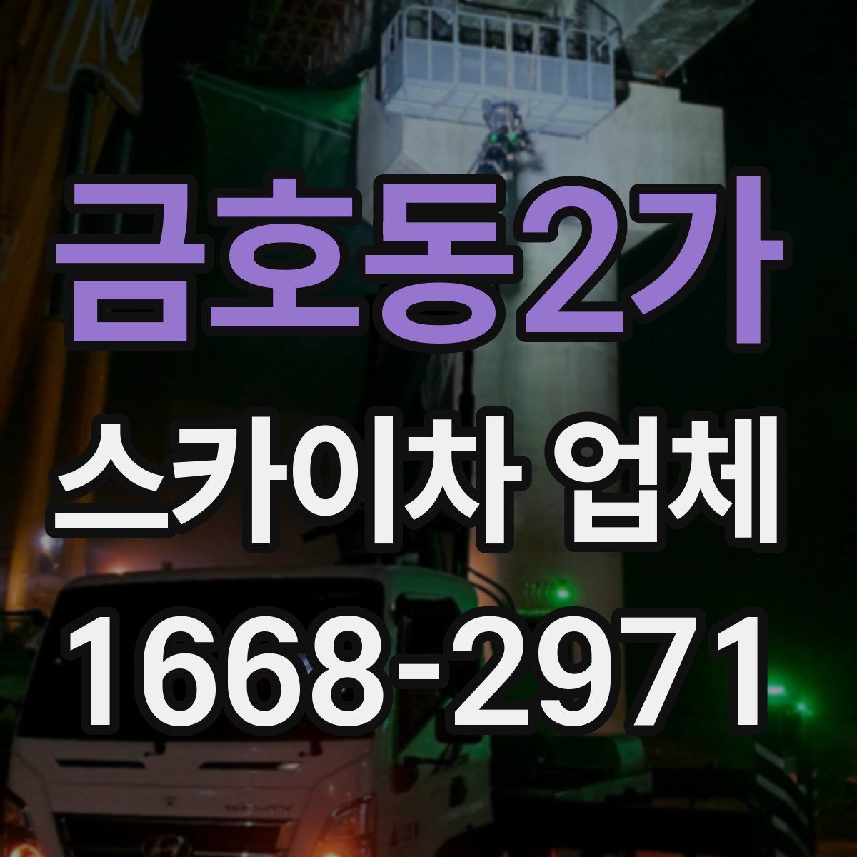 금호동2가 스카이차 업체