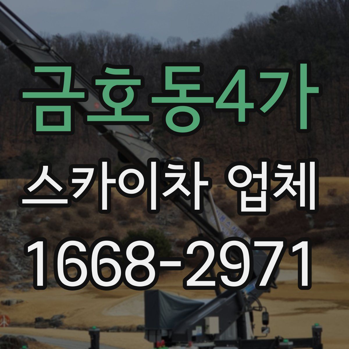 금호동4가 스카이차 업체