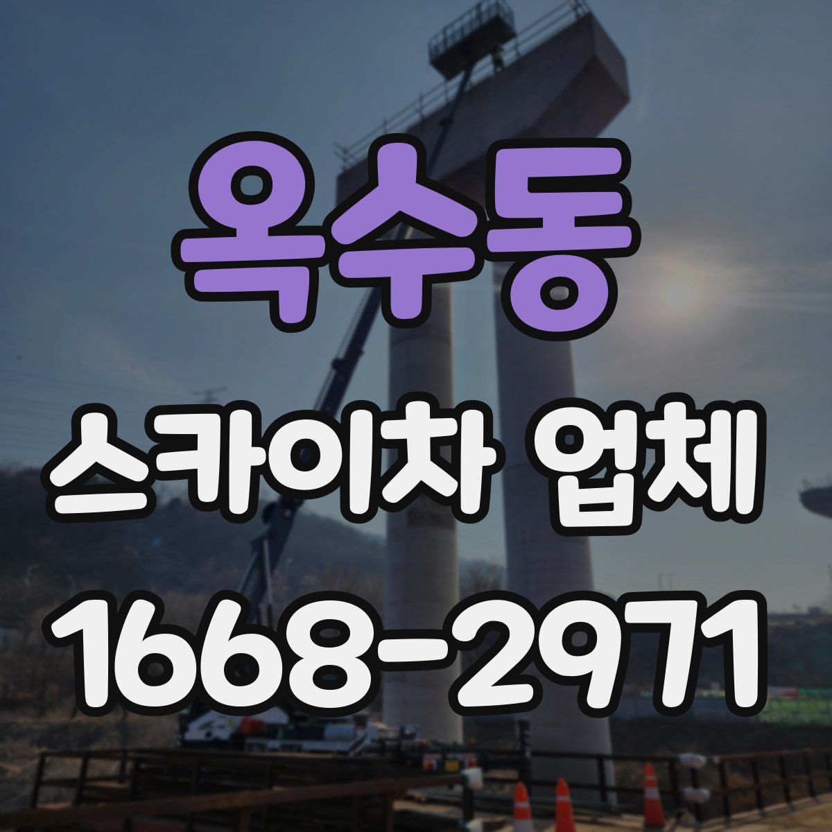 옥수동 스카이차 업체