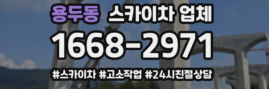 용두동 스카이차 업체