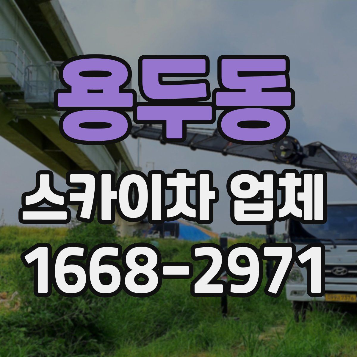 용두동 스카이차 업체