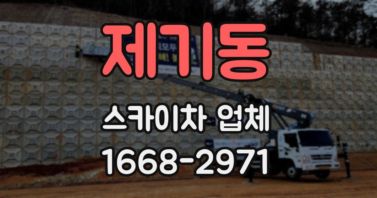 제기동 스카이차 업체
