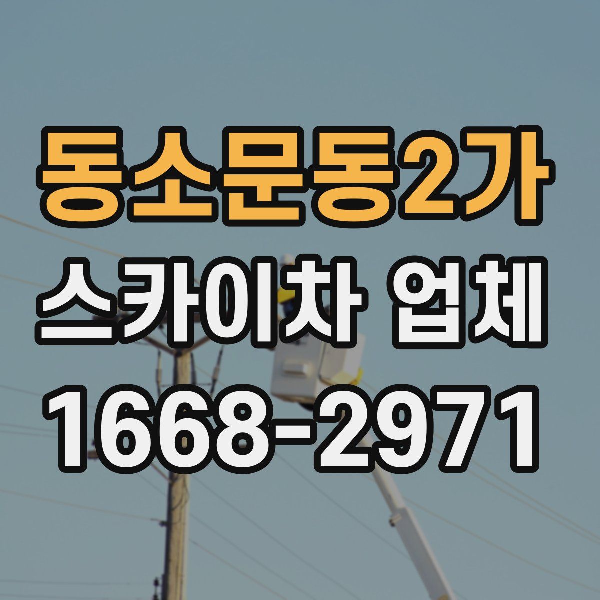 동소문동2가 스카이차 업체