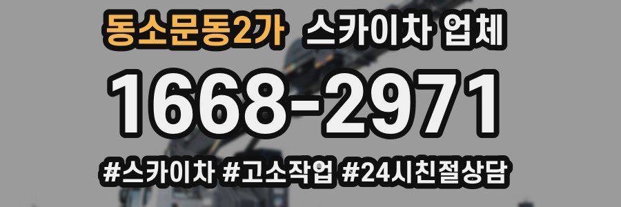동소문동2가 스카이차 업체