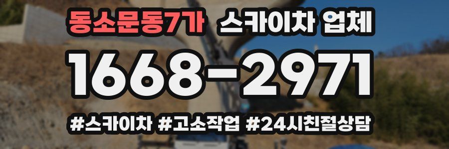 동소문동7가 스카이차 업체