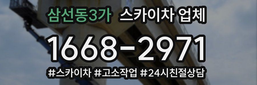 삼선동3가 스카이차 업체