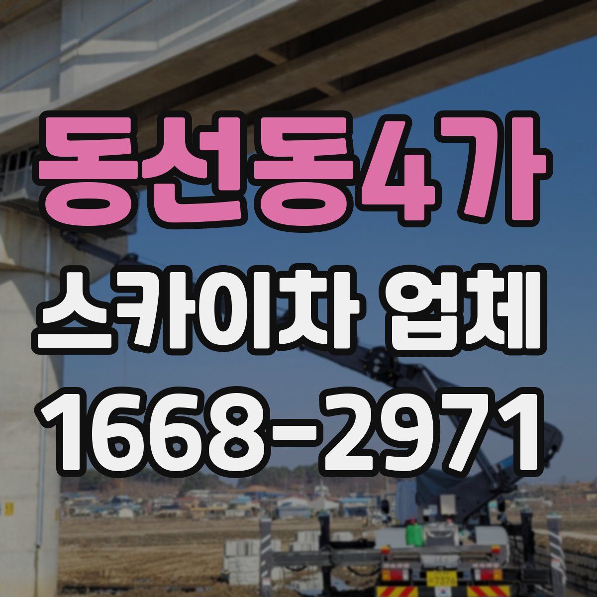 동선동4가 스카이차 업체