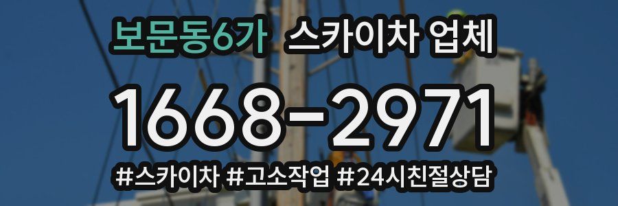 보문동6가 스카이차 업체