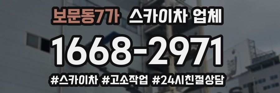 보문동7가 스카이차 업체