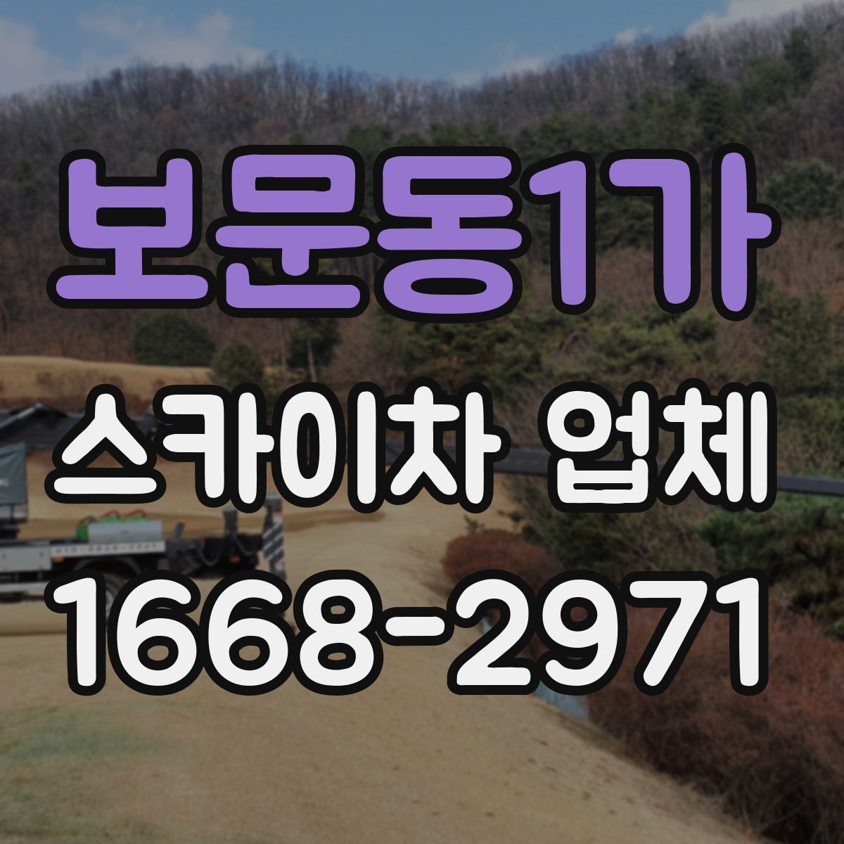 보문동1가 스카이차 업체