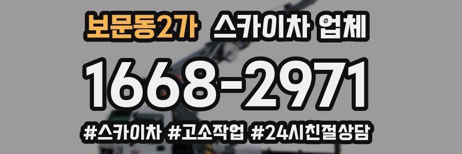 보문동2가 스카이차 업체