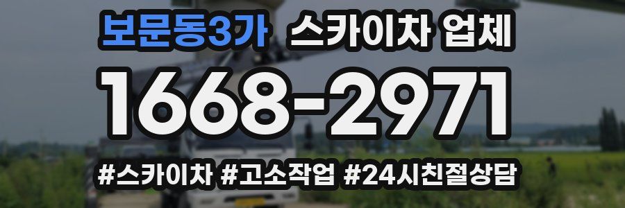 보문동3가 스카이차 업체