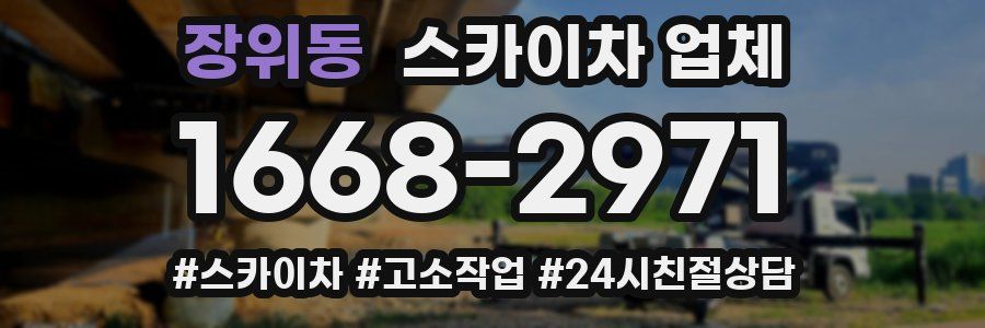 장위동 스카이차 업체