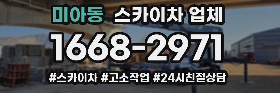 미아동 스카이차 업체