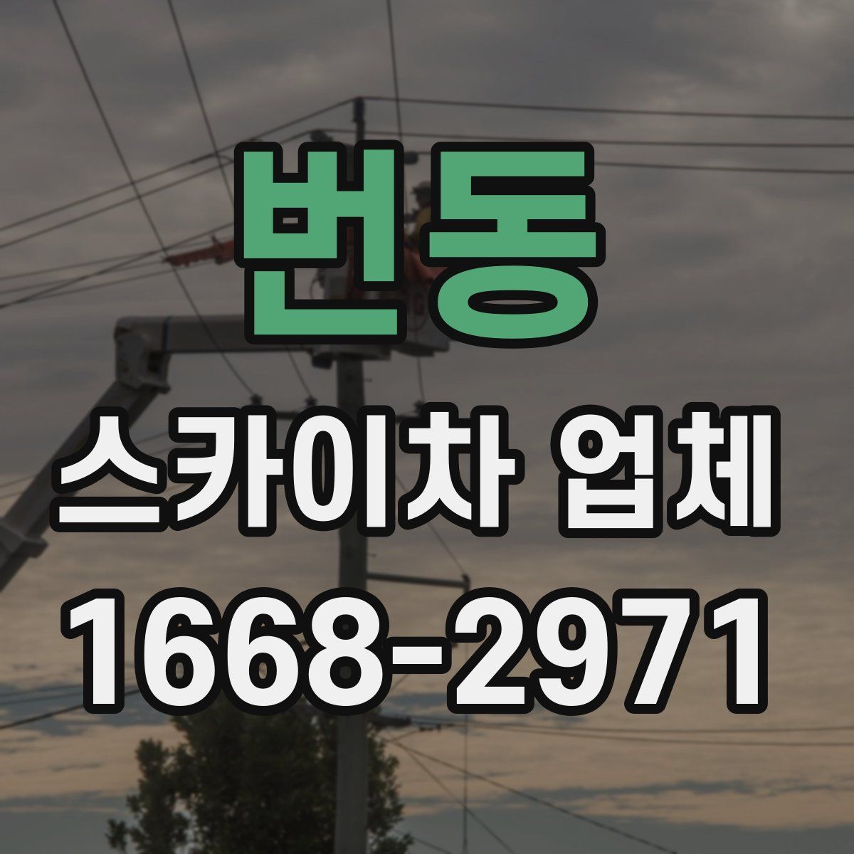 번동 스카이차 업체