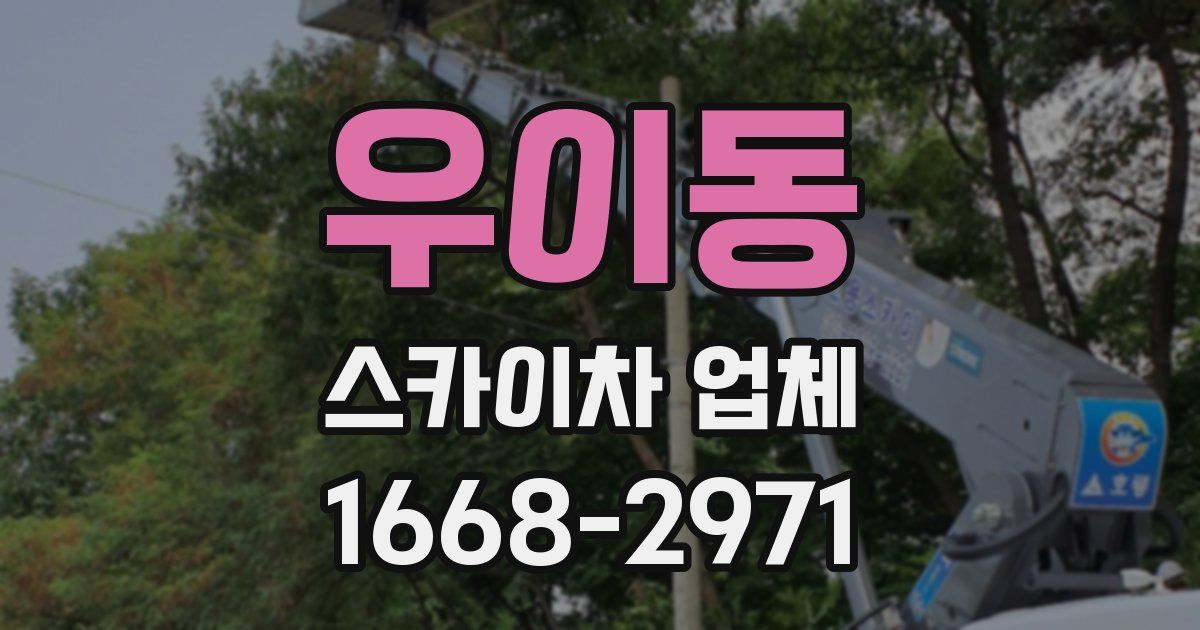 우이동 스카이차 업체